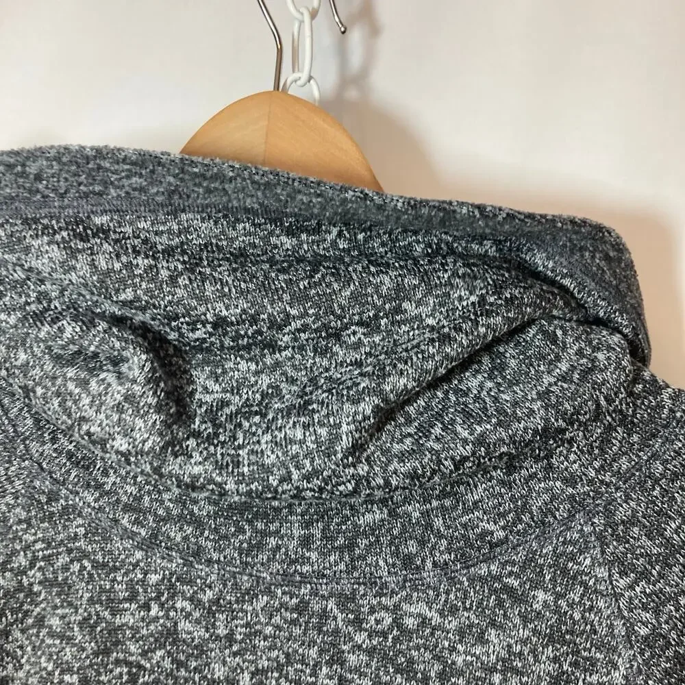 Ideology Cozy Heather Gray Cowl Neck Pullover Activewear Athleisure Sweater